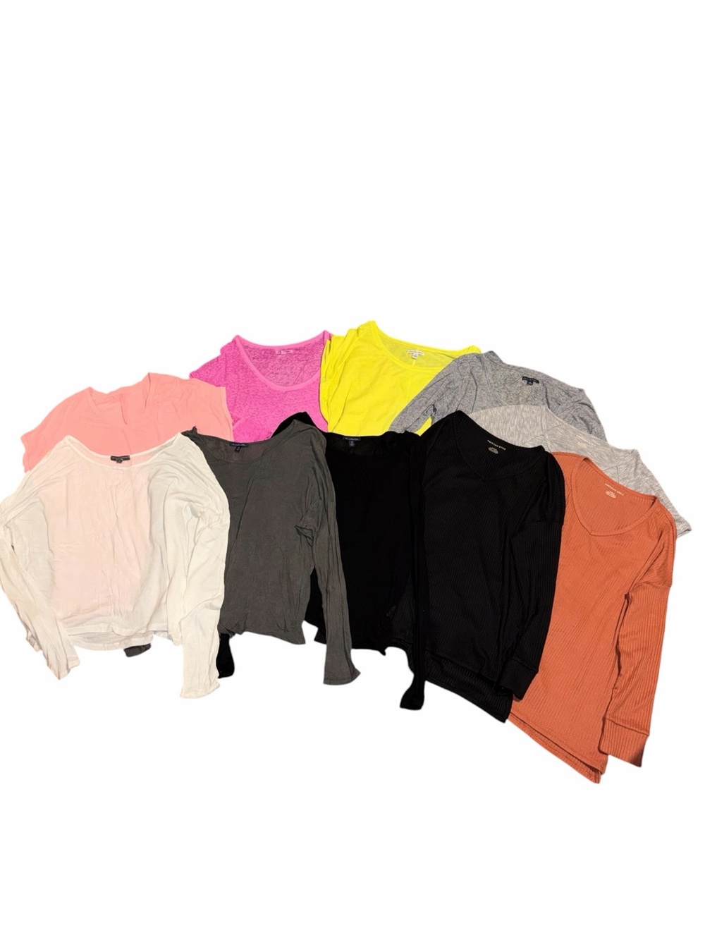 EUC American Eagle 10 pc Knit Comfy Top Bundle Medium Colorful Long Short Sleeve